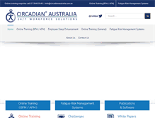 Tablet Screenshot of circadianaustralia.com.au